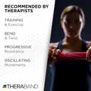 THERABAND FlexBar, Tennis Elbow Therapy Bar, Relieve Tendonitis Pain & Improve Grip Strength, Resistance Bar for Golfers Elbow & Tendinitis, Red, Light, Beginner