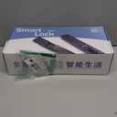 Saluaqui Slim Smart Door Lock, Keyless Entry Door Lock, Sliding Smart Patio Door Handle Set, Bluetooth Digital Keypad Fingerprint Smart Mortise Patio Door Lock for Home Glass Sliding Door