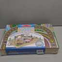 Melissa & Doug 18-Piece Wooden Take-Along Tabletop Town, 4 Rescue Vehicles, Play Pieces, Bridge