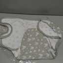 Biloban Baby Swaddles 0-3 Months for Boy Girls, Newborn, Organic Cotton Adjustable Blanket, Lovely Grey Print, 2 Pack