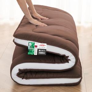 Japanese Floor Tatami Mattress, 4" Japanese Futon Mattress, Foldable & Portable Shiki Futon (shikibuton), Roll Up Thicken Sleeping Mattress Tatami Mat Sleeping Pad for Camping (Brown, 36" x 74")