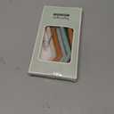 Nightingale Silicone Smoothie Straws - Flexible, Reusable Wide Drinking Straw with Cleaning Brush -Compatible w/Stanley 30oz - Bendy Boba Straws- Food-Safe, No BPA, Dishwasher Safe - Set of 6 (Forest)