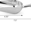 New Star Foodservice 34509 One-Piece Cast Aluminum Round Bottom Bar Ice Flour Utility Scoop, 5-Ounce, Silver (Hand Wash Only)