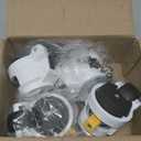 HOLKIE Leveling Stem Casters Set of 4 Heavy Duty Retractable Caster Wheels, 1/2" and M12 Stem Size, Total Capacity 2200 Lbs, Adjustable Wheel with Ratchet Handle for Workbench, Machine, Equipment