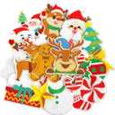 2 x 20Pcs Christmas Iron on Patches, Christmas sew on Patches for Clothing, Hats, Backpacks, Jackets, and Bags