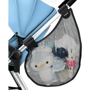 Guiseapue Baby Side Sling Stroller Cargo Net: Universal Stroller Organizer Attachment for Storage, Mesh Bag Storage Caddy, Stroller Accessories Fits for Uppababy MINU, Butterfly, YOYO, Nuna