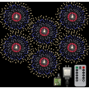 Homesprit Fireworks lights 6 Pack Starburst lights with 8 models