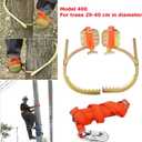 Tree Climbing Spikes, Adjustable Non-Slip Pole Climbing Gear with Safety Harness, Electrician Wooden Pole Foot Buckle for Hunting Observation, Picking Fruit
