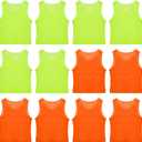 baotongle 12pcs Pinnies Scrimmage Vests Team Jersey for Child Youth Teen Adult Lightweight Team Practice Basketball Jersey