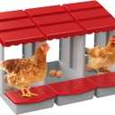 Chicken Nesting Boxes,3 Hole Nesting Box for Chicken Coop, Rolling Egg Collection and Protection Nesting Boxes