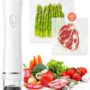 Vacuum Sealer Set (Vacuum Sealer Machine + 40 Bags) Powerful Handheld Vacuum Sealer with Visual Water Tank, Waterproof Compact Protable 10X Preservation & Fresh