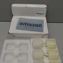 Homemory Flameless Votive Candles with Timer, 2" x 2" Real Wax, 400+Hour Realistic Black Wick Battery Operated Candles, Set of 6 for Wedding, Party and Holiday Decoration (Battery Included)