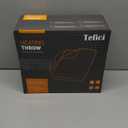 Tefici Electric Heated Blanket Throw, Super Cozy Soft 2-Layer Flannel 50" x 60" Heated Throw with 6 Heating Levels & 4 Hours Auto Off, Machine Washable, ETL&FCC Certified, Home Office Use,Blue