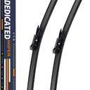 Replacement for BMW 320i 2013-2018,328i 2010-2016,335i 2010-2015,M3 2015-2018,AUDI A3/A3 QUATTRO 2006-2013 Silent Wipers -FAPIUO Front Windshie Wipers Pinch Tab 24"+19" Blade Set (2 Pack