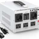 LVYUAN 5000W Voltage Transformer Power Converter Step Up 110V to 220V, Step Down 220V to 110V, 110/120 Volt - 220/240 Volt