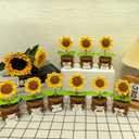 2 x Sunflower Mothers Day Birthday Gifts for Mom from Daughter Son Emotional Support Crochet Sunflower Gifts for Mom Women