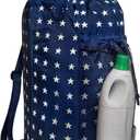 Dalykate Backpack Laundry Bag, Laundry Backpack with Shoulder Straps and Mesh Pocket Durable Nylon Clothes Hamper Bag with Drawstring Closure for College, Travel, Laundromat, Apartment (Starry Blue)