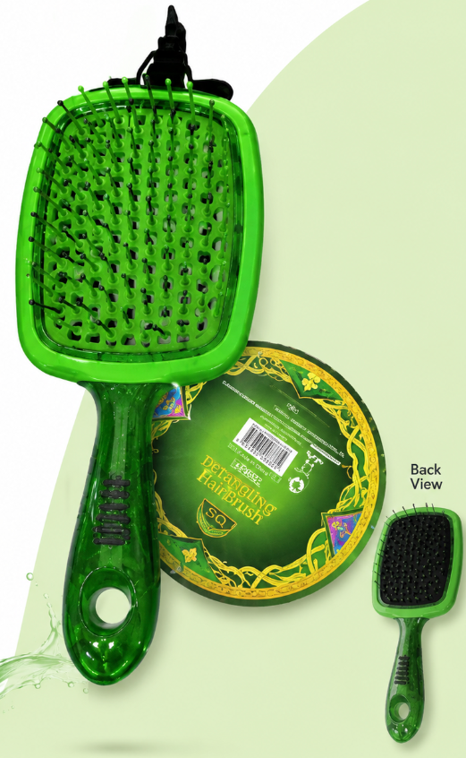 Wicked, Hair Brush, Green ,3 Pack
