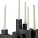 Danya B. Contemporary Black Metal 2-Piece Stacking Candelabra Taper Candle Holder Set