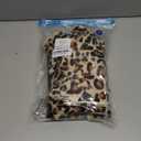 ROZKITCH Dog Pajamas Fleece, Pet Windproof Warm Cold Weather Jacket Vest with Luminous Zipper, Jumpsuit Apparel Outfit Clothes for Medium Dog Brown 