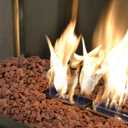 Mr. Fireglass 10 Pounds Red Natural Lava Rock for Indoor Outdoor Gas Fire Pits Fireplaces | Volcanic Lava Stones for Decorating Garden Landscaping, Potted Plants, 0.3"-0.6"