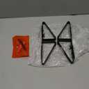 Support Feet for Pet Gate (Updated Version), Pet Gate Metal Support Feet Set of 2 for Extra Wide Foldable Dog Gates, Easy to Install, A Pair of Safety Fence Feet for Wooden Dog Gate, Black