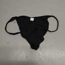 Botmois Mens Checkered Cheeky Briefs Underwear Pucker Back Hipster Panties Butt Lift Bikini Briefs Black XL