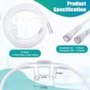 10 Pack 4Ft Adult Oxygen Nasal Cannula, Soft Oxygen Tubing for Adult, Cannula Nasal Tubing with Soft Curved Nose Piece, High Flow Lightweight Tube (Transparent)