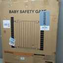 Mumeasy 36" Extra Tall Baby Gate for Stairs, 29.7-54.2" Wide Dog Gate for Doorways, Walk Thru Pet Safety Gate for Indoor, Pressure Mounted with Auto Close, Easy Install No Drill for Toddlers, Black