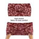 TODDER 4 Pack Bandana Headbands for Women Boho Paisley Headband Knotted Head Wraps Turbans Non Slip Bandana Headbands for Sport Yoga Workout
