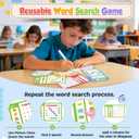 Sight Words Kindergarten Learning Activities: 160 Word Search Spelling Games - Reusable Water Coloring Flash Cards for Studying - Educational Travel Games for Road Trip 4-8 Year Olds