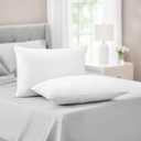 Martha Stewart Classic Comfort Down Alternative Pillows, King Size Set of 2 - Firm Support for Stomach, Back and Side Sleepers