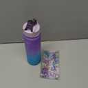 Gifts for Girls, Decorate Your Own Water Bottle Kits for Kids 4 5 6 7 8 9 10 Year Old Girl, Fun DIY Arts and Crafts Gift Toys for Kids Age 4-5-6-8-10-12, Birthday Graduation Gifts for Kid Girl Teens (Purple Blue)