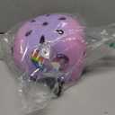 Toddler Kids Bike Helmet Set for Boys Girls Color Gradient Adjustable Skateboard Helmet Protective Gear Set Knee Elbow Wrist Pads for Bike, Roller, Scooter, Cycling, Balance and More Sports (Small: 20.1"-21.2", Pink-Purple-Pink)