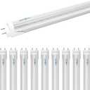 T8 LED Tube Light Bulbs 4 Foot 20W, ETL Listed, 6000K 10 Pack