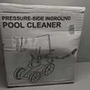MAKHOON Upgrade Pool Pressure Side Sweeper: Professional Solution for Cleaning Your Swimming Pool (Four Wheels are Better Than Three) Need 1.5" Female Thread Pool Booster Pump Inlet, 4 Bar Pressure