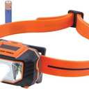 Klein Tools 56220 LED Light, Hard Hat Headlamp, Flood and Spot Light Tilts 45 Degrees, Anti-Slip Strap, for Work and Outdoor Hiking, Camping