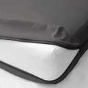 Queen Size Futon Covers - 100% Egyptian Cotton Futon Slipcovers - Foldable Armless Sofa Cover - Queen Size Futon Mattress Cover for Futon Sofa Bed - Zippered Futon Couch Cover, Dark Gray