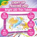 Crayola Light Up Tracing Pad Pink, Essential Easter Basket Stuffers, Best Birthday Gifts for Girls & Boys, 6, 7, 8 Year Olds, Kids Toys, Light Box Art Kit for Kids 