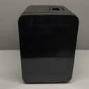 Frigidaire Mini Personal Fridge Cooler, Countertop, Holds Up to 10L/15 Cans, Brushed Black Stainless Rugged Design, Portable for Skincare, Makeup, Car, Office, Bedroom, Dorm Room, or Cabin