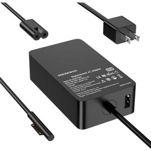 65W Surface Pro Charger Compatible with Microsoft Surface Pro 11,10, 9, 8, 7+, 6, 5, 4, 3, X, Windows Surface Laptop 6, 5, 4, 3, 2, 1, Surface Go Tablet, Surface Book 3, 2, 1, 44W, 36W