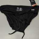 TYR Men's Durafast Elite Racer Brief Swimsuit (Black, M)