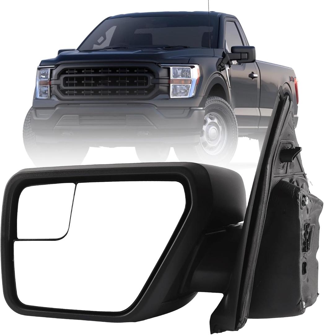 Dasbecan Left Mirror Compatible With 21-24 Ford F-150 5pins ML3417683XA