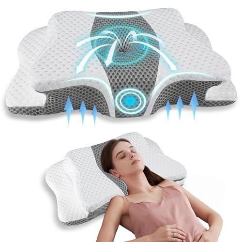 Pain Relief Cervical Pillow for Neck Support,Adjustable Ergonomic Pillow Cozy Sleeping,Odorless Orthopedic Memory Foam Pillows,Contour Bed Pillow for Side Back Stomach Sleeper