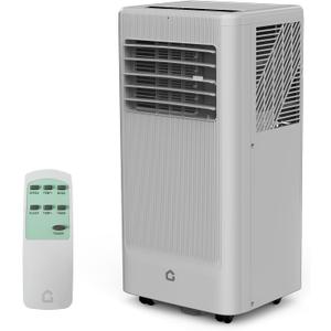 8,000 BTU Portable Air Conditioner- Portable AC Unit for Bedroom up to 350 Sq. Ft, Cooling, Fan & Dehumidifier, Floor Standing Air Conditioner, 24H Timer, Window Kit Included, Black&White Top Cover