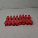 Christmas Tree Fence Decoration - 36 Pieces Red Plastic Miniature Garden Border for Home Picket Fence Decor, Christmas Tree Gate