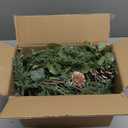 6FT Prelit Christmas Garland with Lights, Realistic Eucalyptus Garland with Artificial Cedar Cypress Leaves Red Berries Pine Cone Greenery Xmas Garland for Mantle Stair Railing Fireplace Decoration