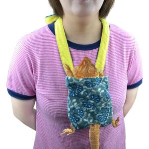 Adjustable Bearded Dragon Sling Chest Carrier Pouch for Reptile to Prevent Them Falling or Slipping from Your Body