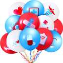 60 Pieces Nurse Balloons Party Decoration Supplies Nursing Latex Balloons Decorations for Nurse Graduation RN Themed Party