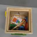 Wooden Activity Cube | Montessori Toys for 1 2 3 Year Old Toddlers | One Year Old 1st First Birthday Gift | Educational Toys for 12+ Months Baby Boys Girls | Bonus Sorting & Stacking Game (Pink)